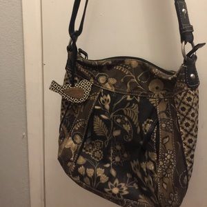 Fossil canvas crossbody bag